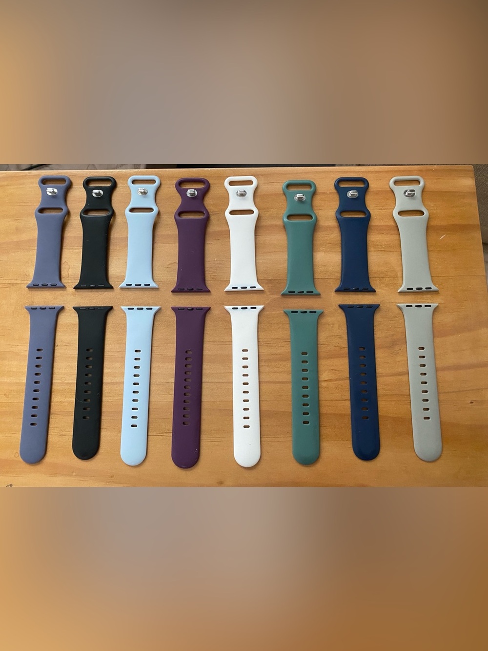Apple Watch Bands - White, Light Blue, Purple, Teal, Navy, Black, Grey,